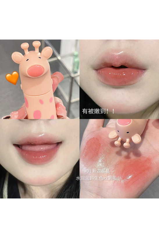 رژ لب خیس مدل زرافه Gege Bear